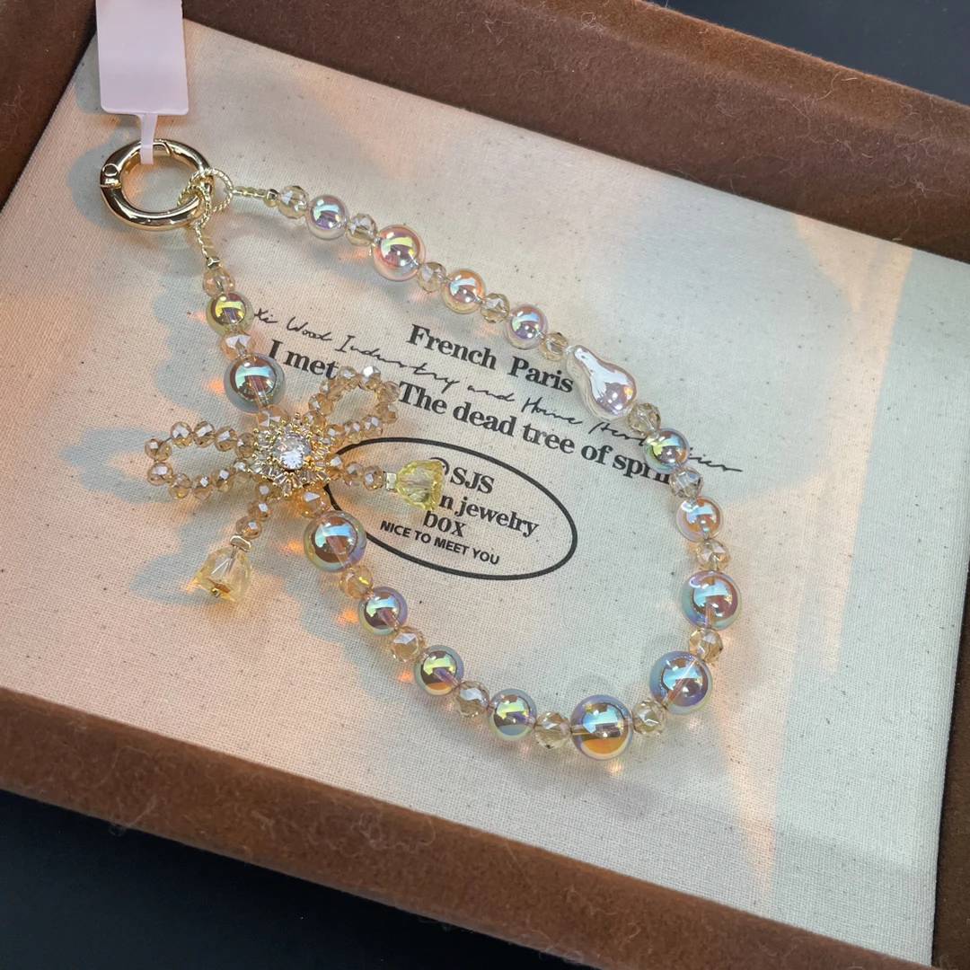 6671透棕原创手机链