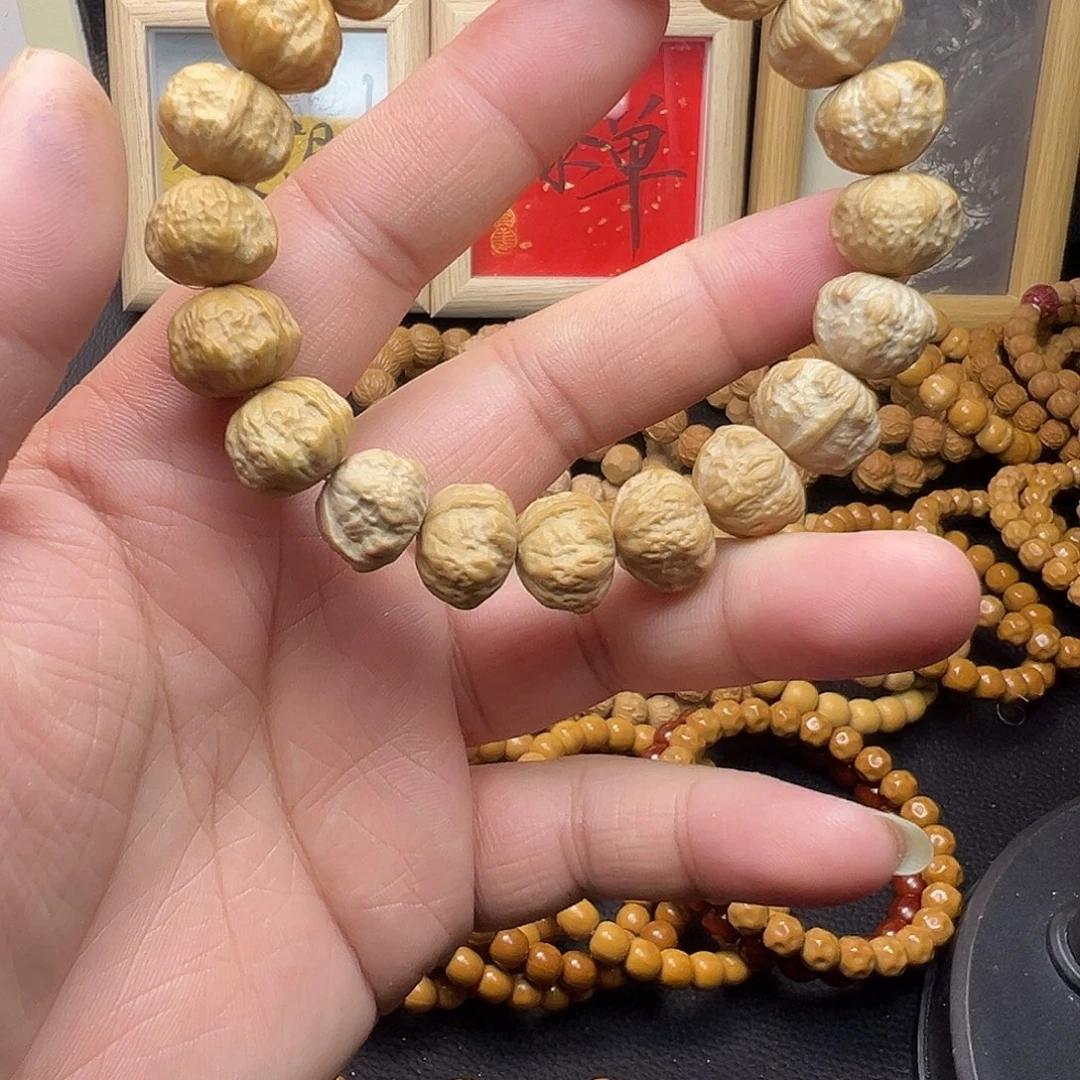 猴头核桃手串全品反油三角蛙 尺寸14+