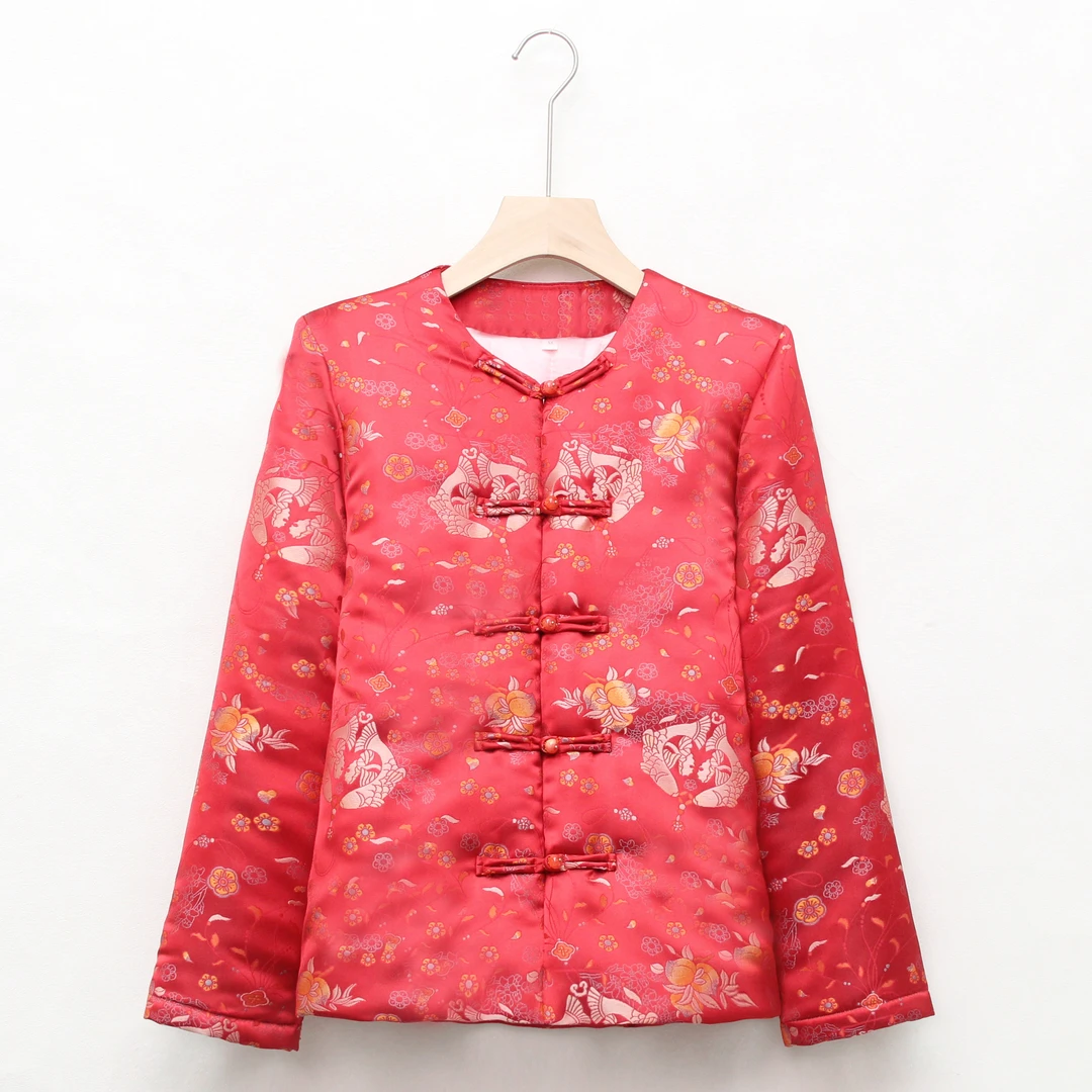 『双鱼纹锦』气质上衣新中式国风外套2025新款时尚洋气刺绣唐装