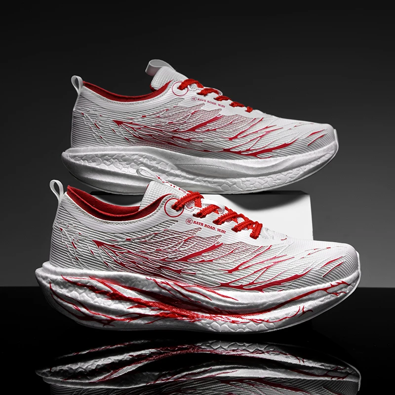 心跳跑鞋男专业竞速碳板跑步鞋子中大童学生减震运动鞋女夜光秋冬