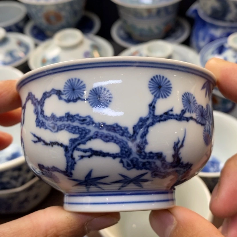 【闪购商品】景德镇青花主人杯