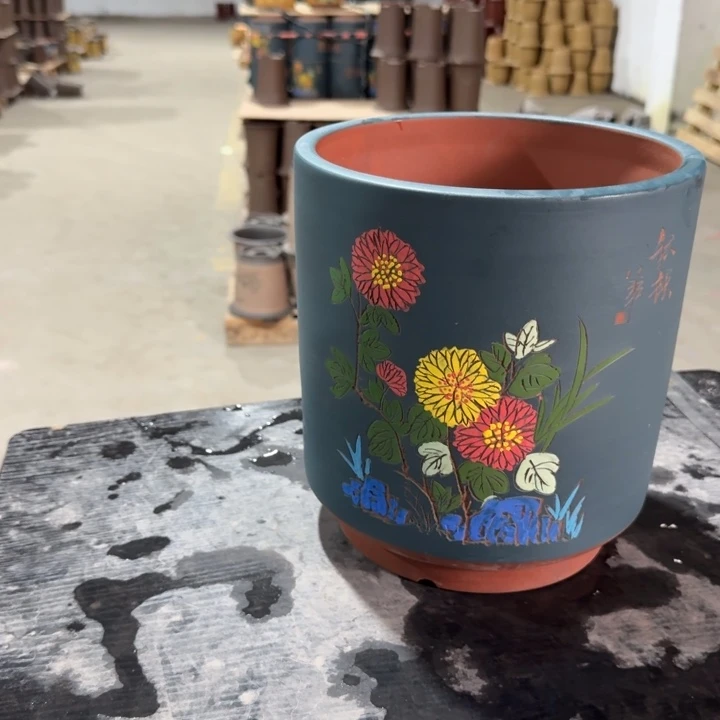 紫砂花盆紫砂花盆破损补发