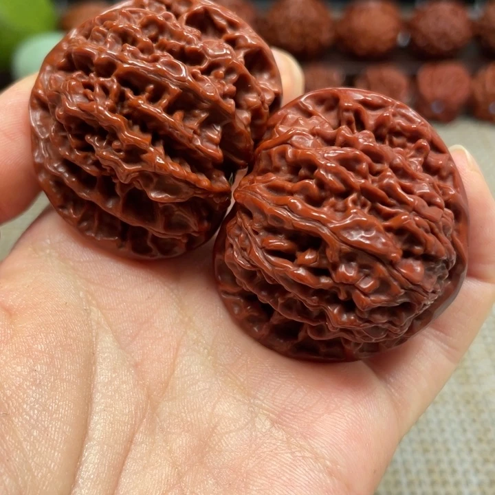 桃核把件盘龙纹文玩核桃44