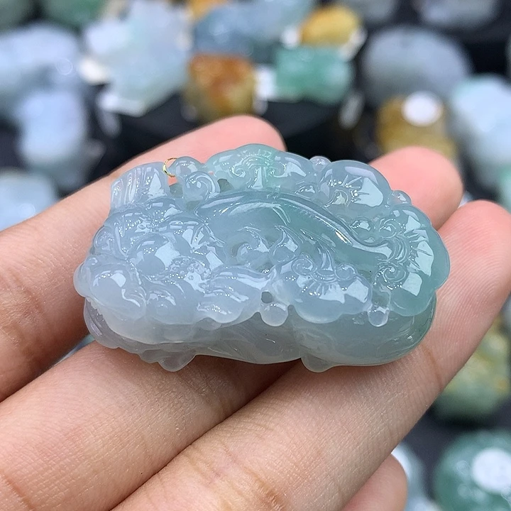 翡翠未镶嵌颈饰天然缅甸翡翠