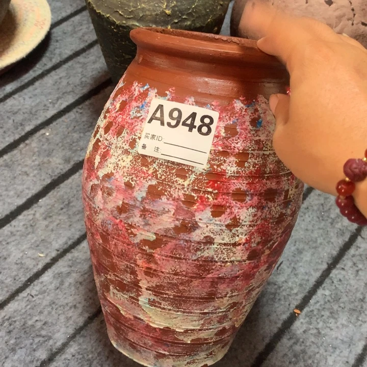 【闪购商品】粗糙盆有孔高27口13