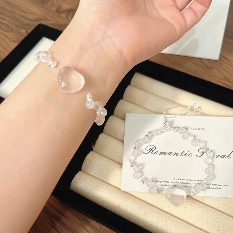 X915[可爱芙 ]莫粉爱心手链高端轻奢手串多样性发一