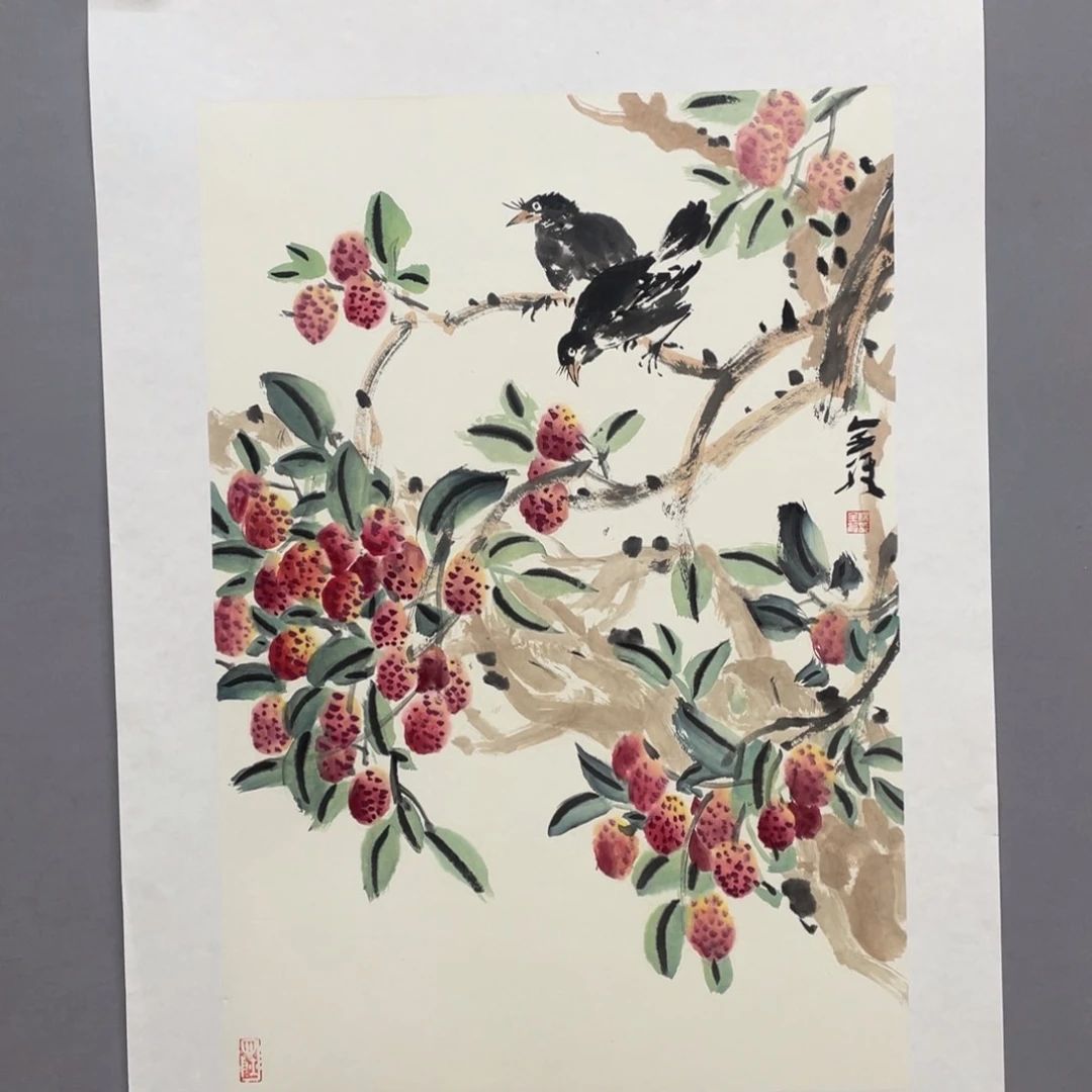 国画艺术家真人手绘