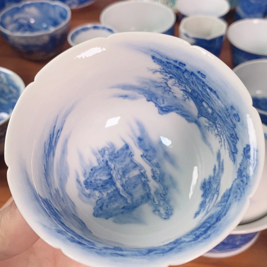 杯W***C手工手绘柴窑烧制