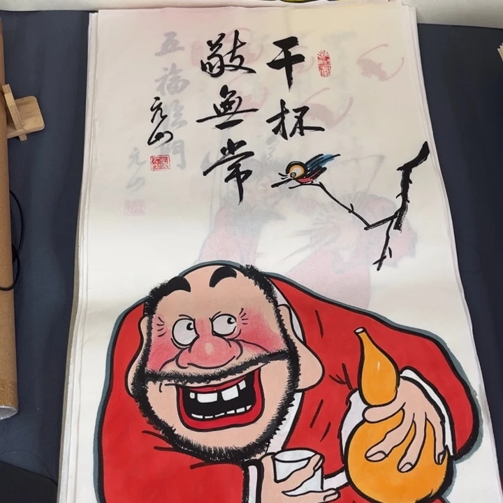 国画禅意画纯手绘作品