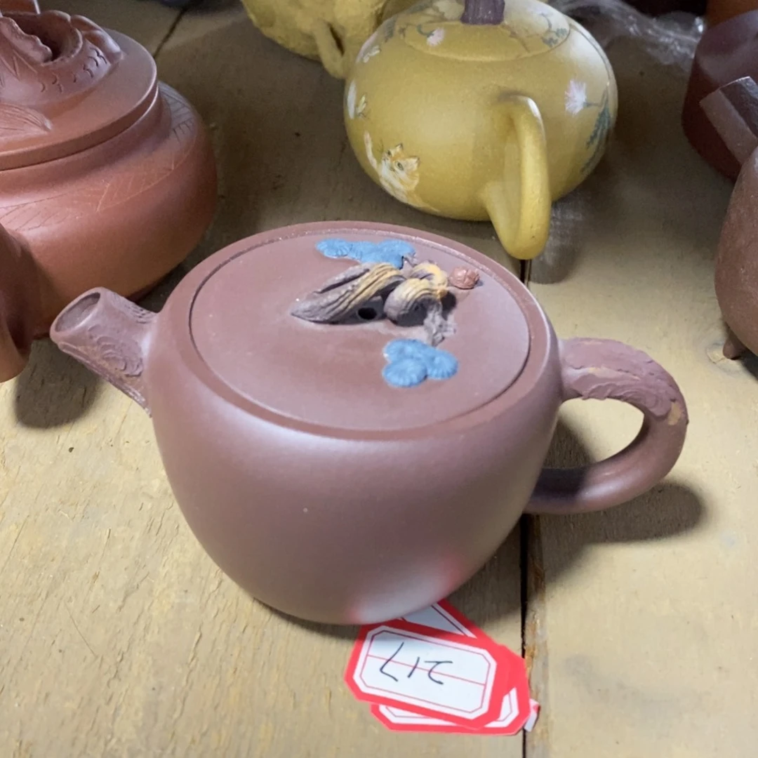 茶壶紫泥白2 松汉瓦 紫泥