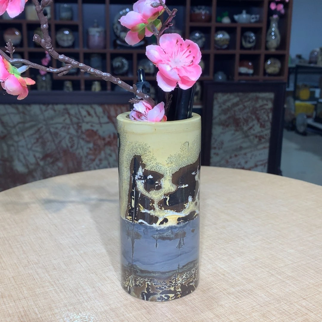 紫砂，广西国画石摆件，收藏观赏