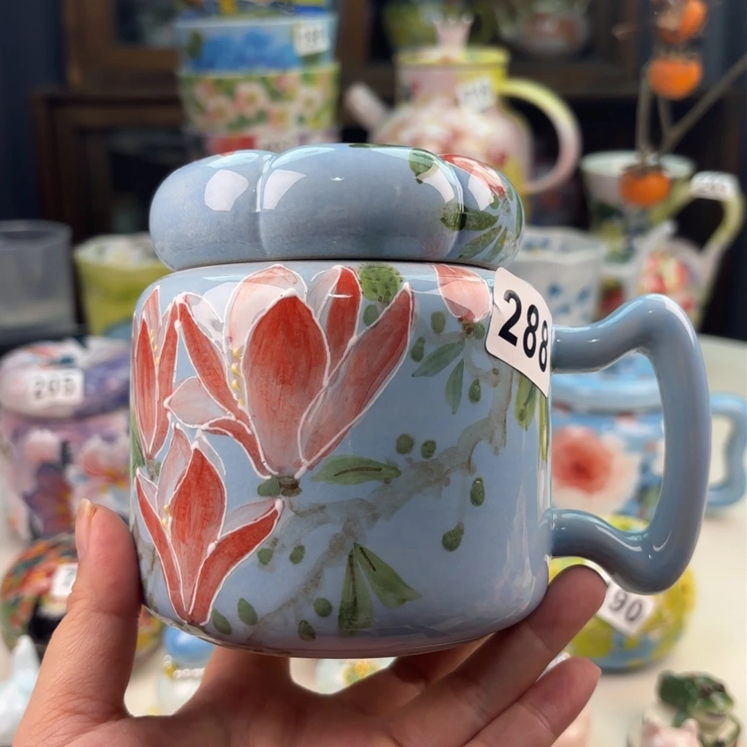 景德镇手绘高温釉下彩陶瓷茶具