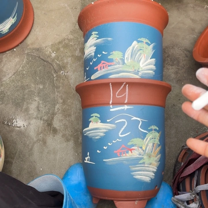 紫砂花盆紫砂的花