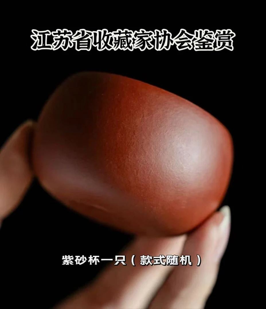 江苏省收藏家协会鉴赏手工紫砂杯一只