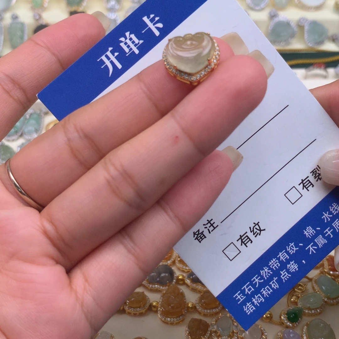 翡翠银S925镶嵌颈饰