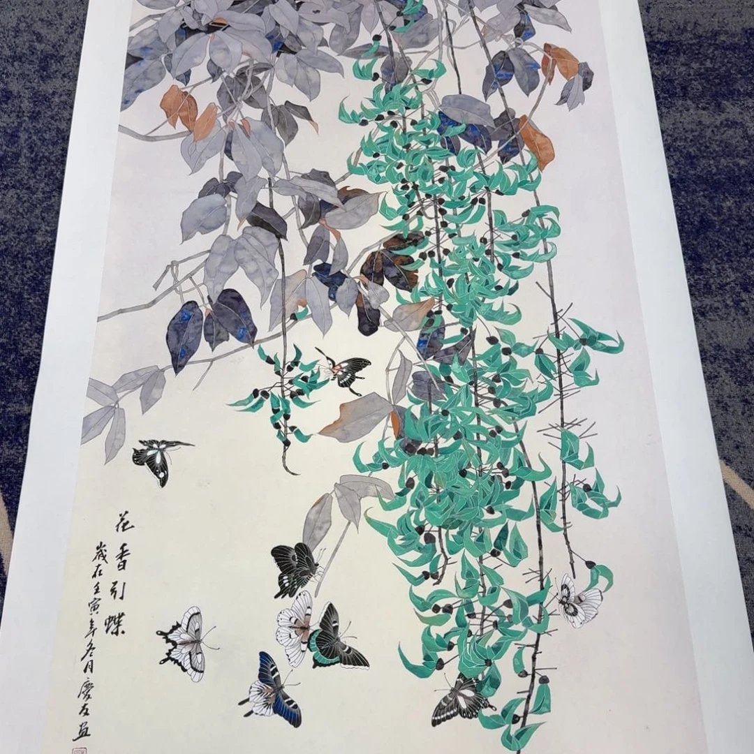 国画国画作品山水花鸟