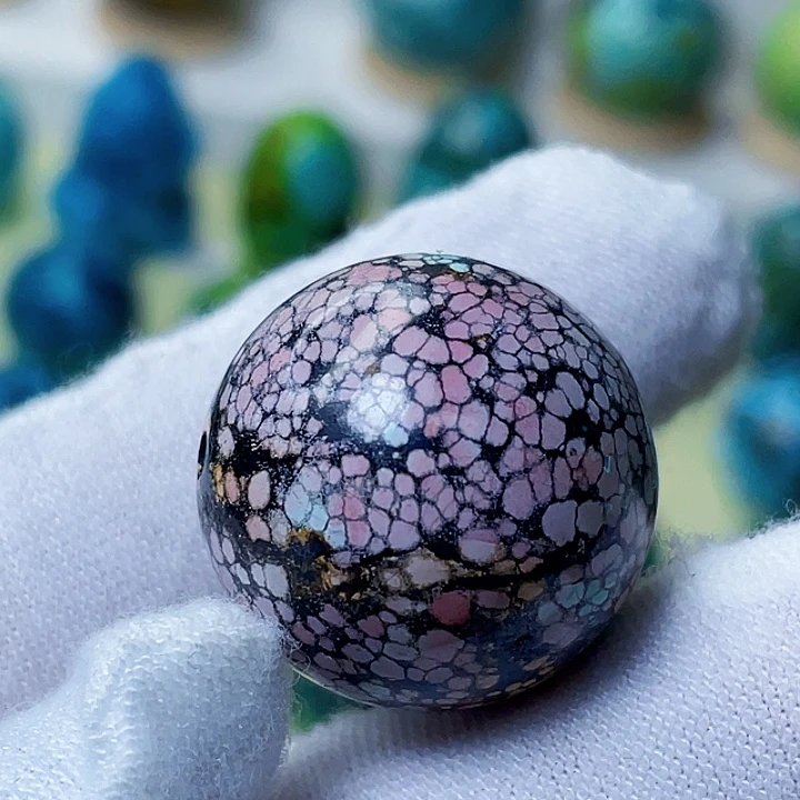 绿松石未镶嵌圆珠22+