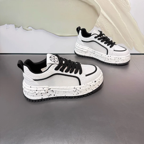 男鞋2025夏季新款增高厚底运动休闲鞋时尚百搭低帮男士网面鞋