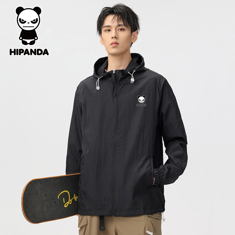 HiPanda你好熊猫防晒服男士夏季薄款宽松休闲潮流速干上衣外套男