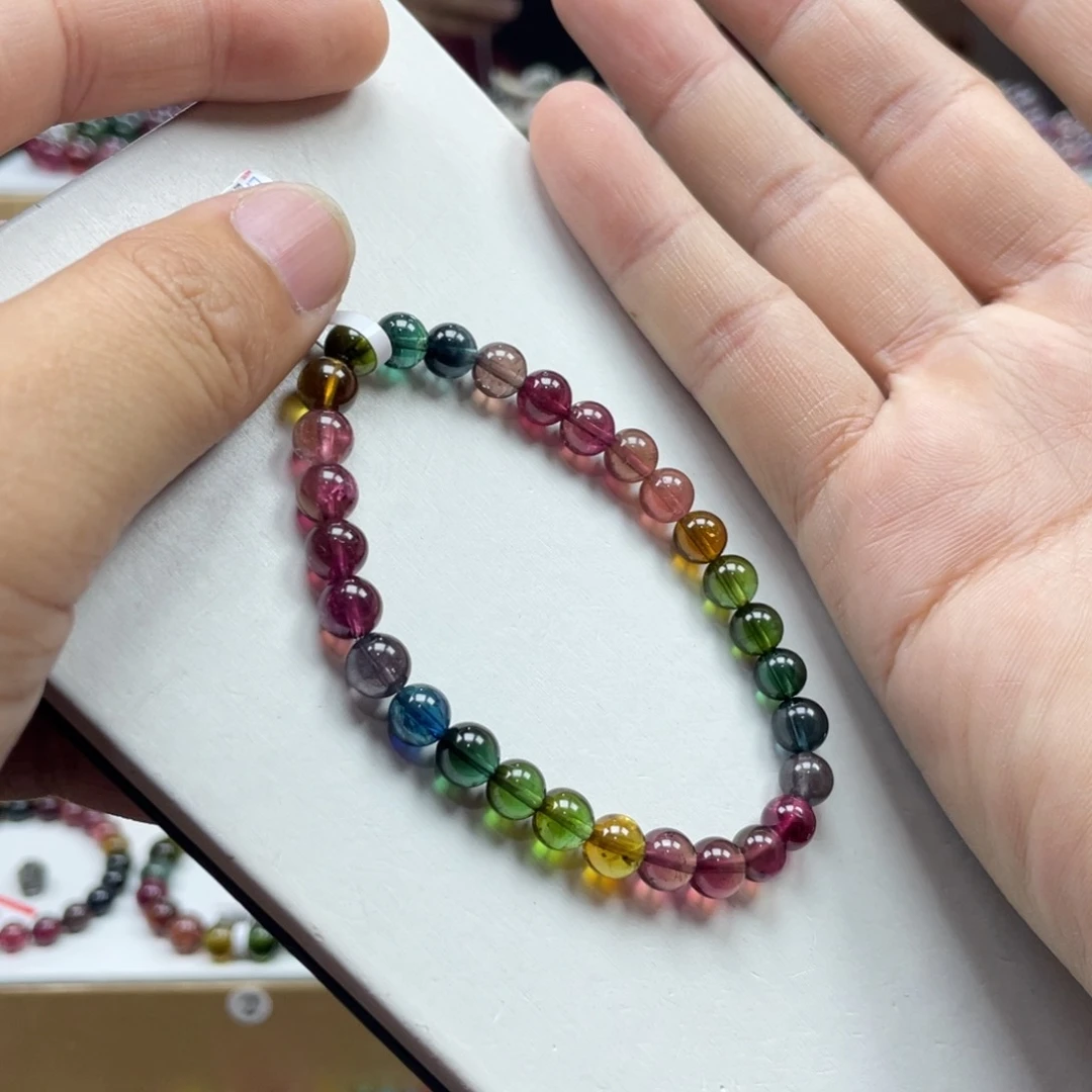 碧玺手串未镶嵌6.5mm.mmmmmmmmmmm