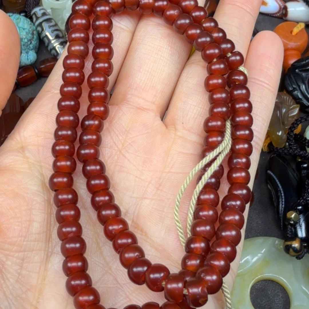 ＿***年玛瑙/玉髓未镶嵌颈饰