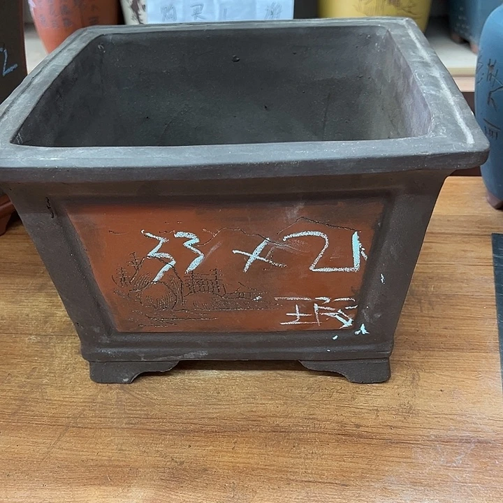 紫砂花盆透气花盆