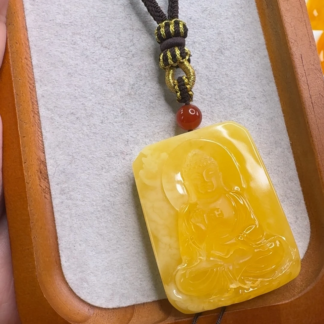 蜜蜡毛衣链未镶嵌