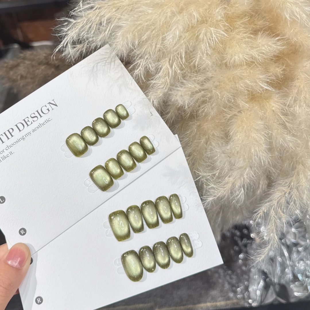 『天王星』“送果冻胶，无胶水”纯手工穿戴甲 高级猫眼纯欲简约百搭