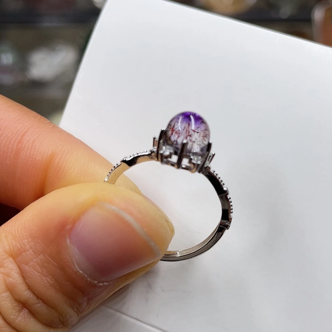 【闪购商品】水晶珠宝半成品银S925镶嵌戒指