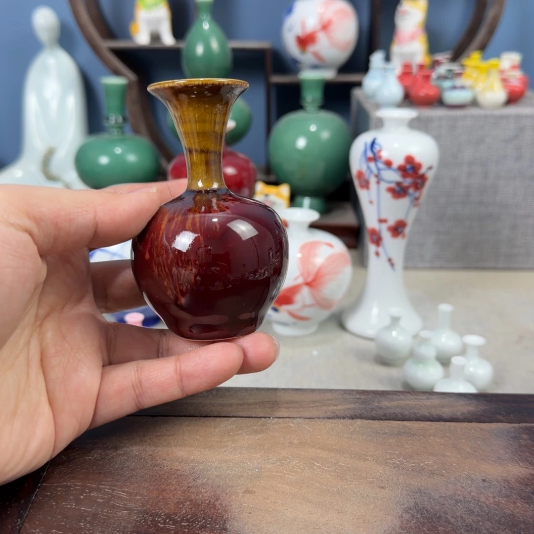 陶瓷手工小花器摆件
