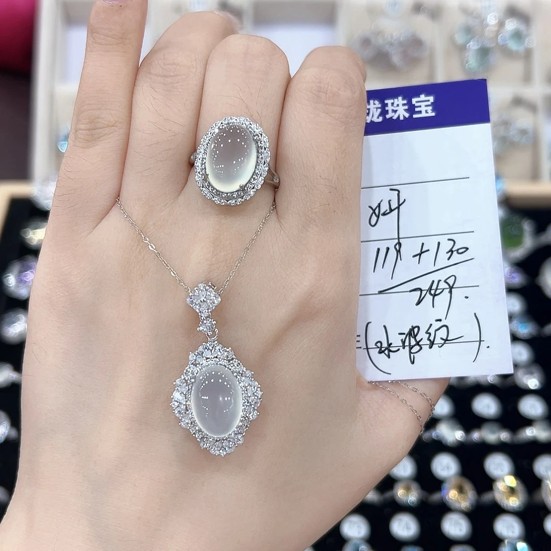 妍***黄晶戒指银S925镶嵌戒指