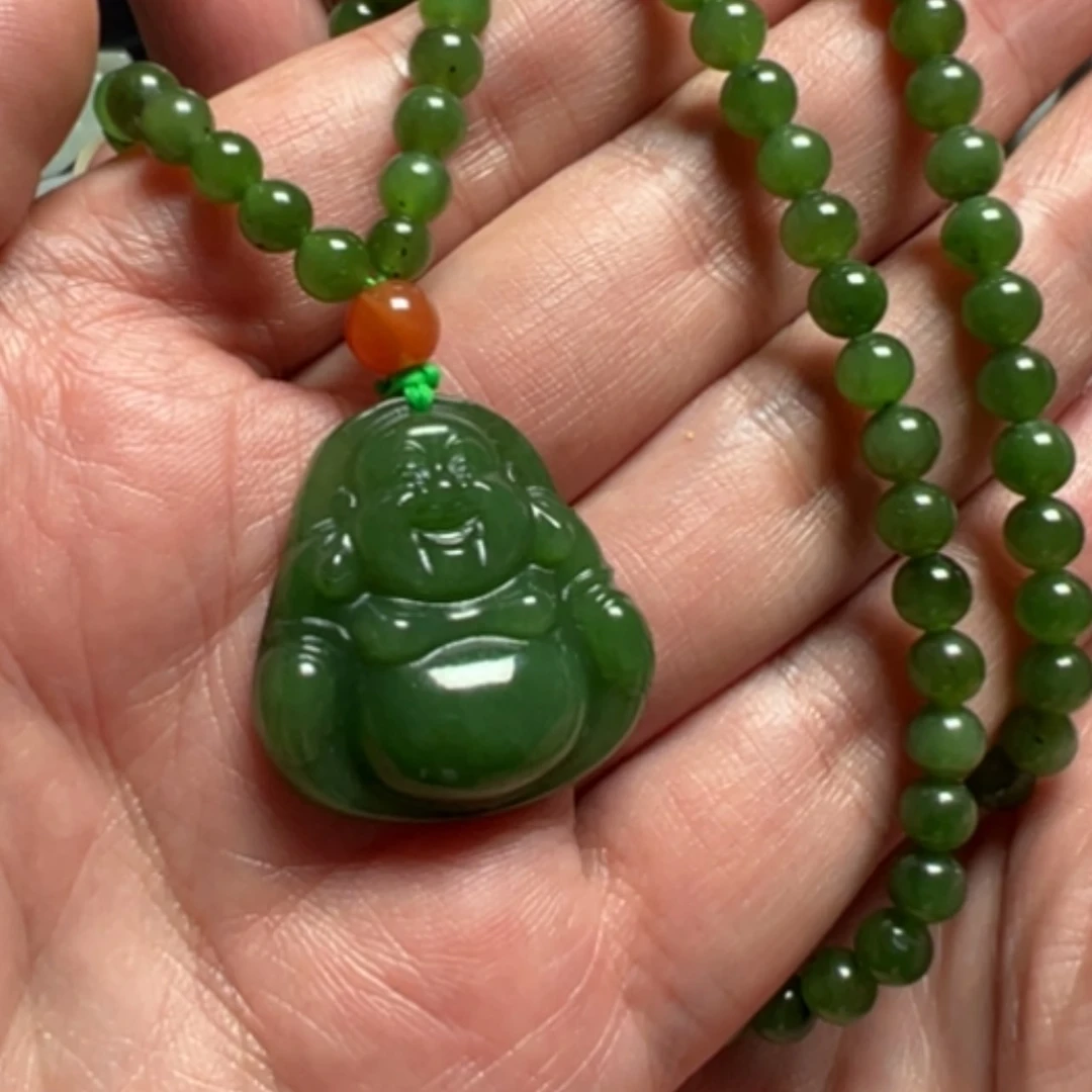 【闪购商品】颈饰未镶嵌和田玉（碧玉）