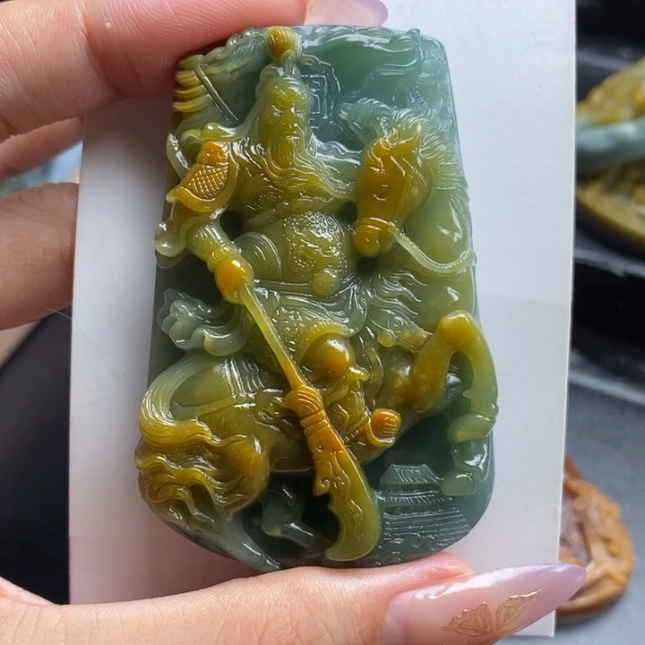 别***我定制翡翠未镶嵌关公