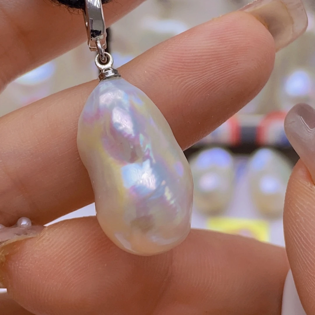 淡水珍珠未镶嵌吊坠(赠链)