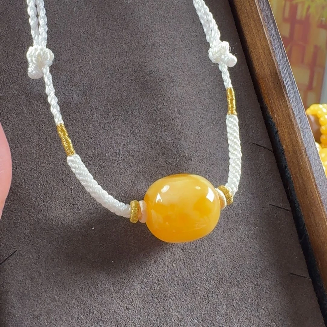 蜜蜡未镶嵌毛衣链