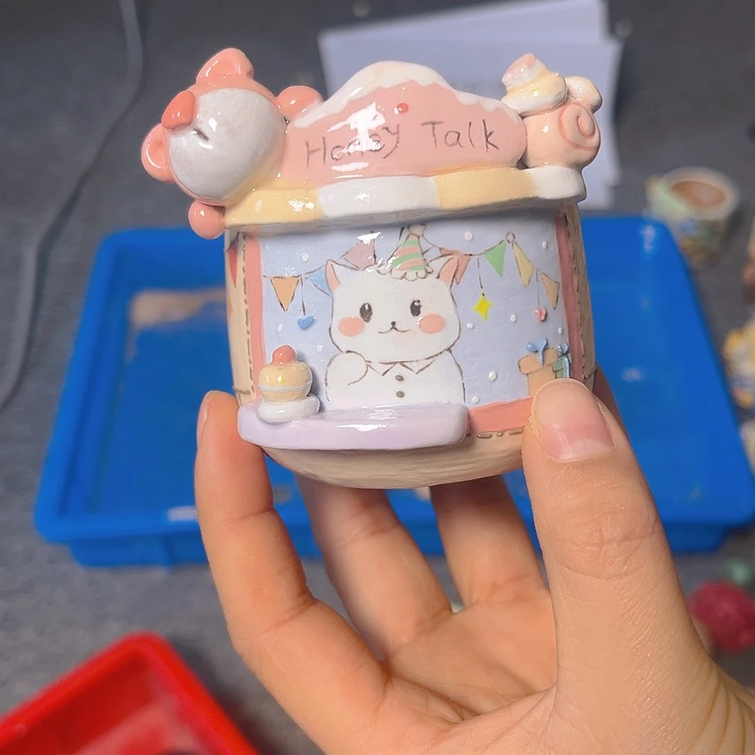 红陶老梧家瑕疵多肉花盆