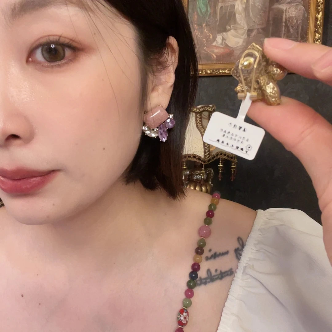 黄铜琉璃925银耳拍