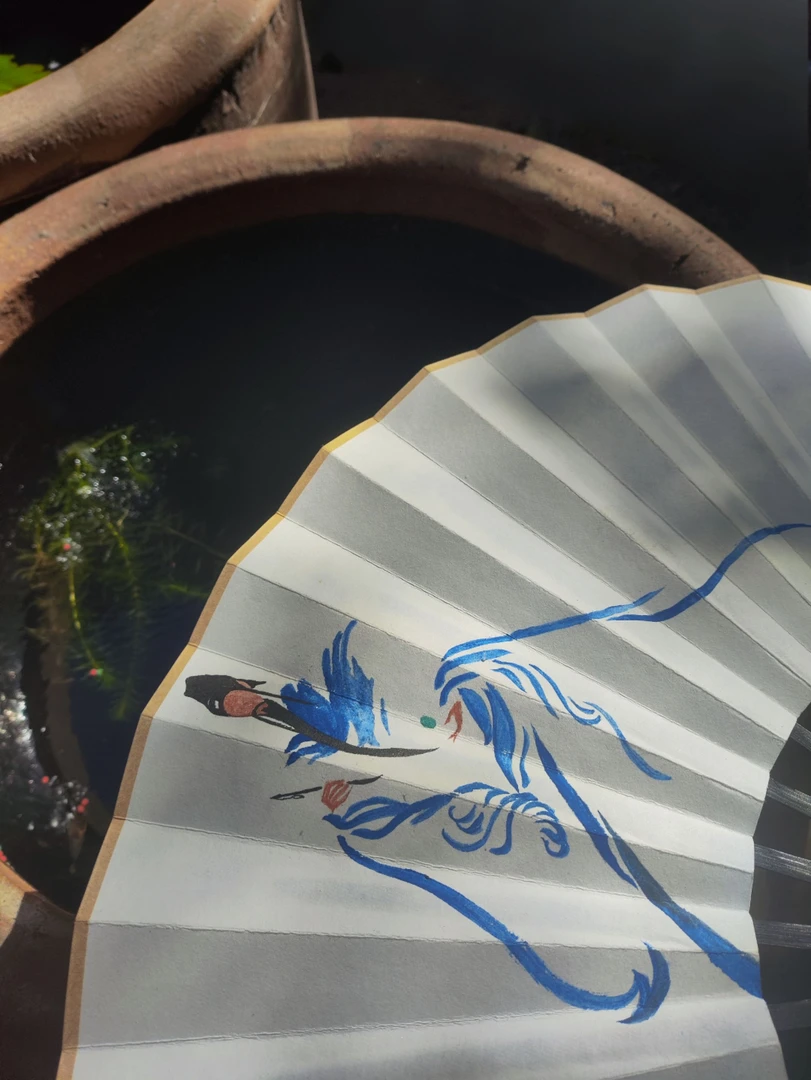 已售罄 可定制 纯手绘10寸洒金定制