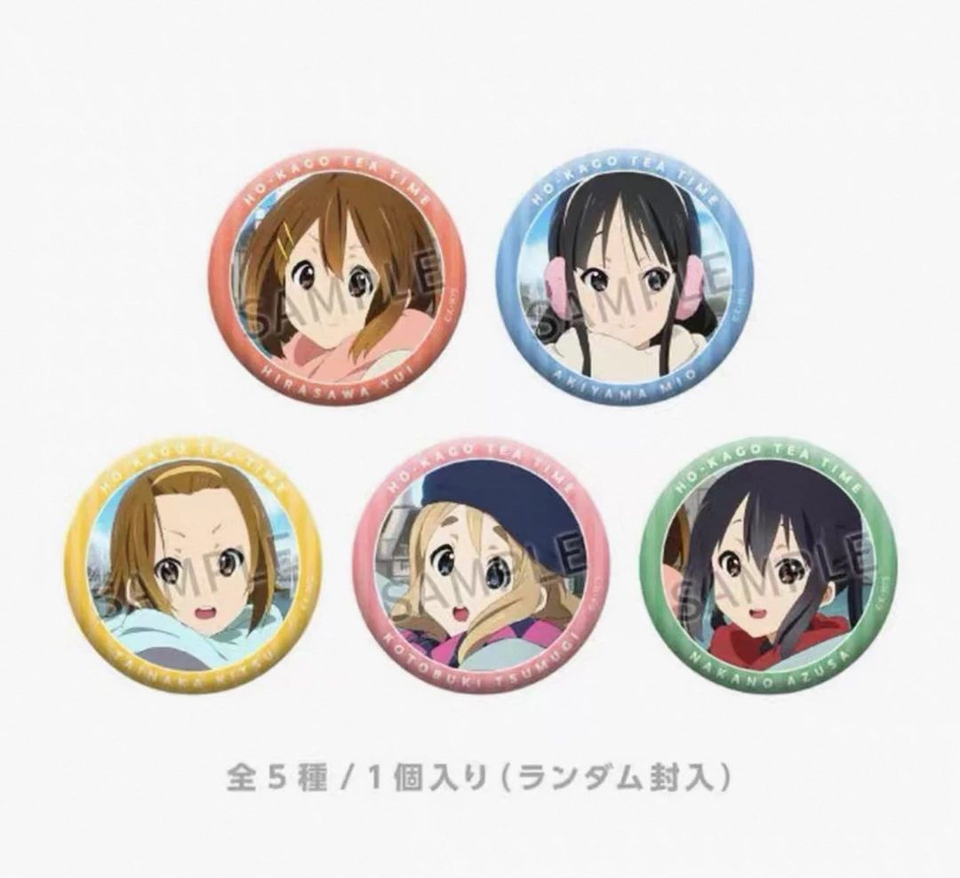 正版日谷《轻音少女》十五周年京阿尼新绘吧唧动漫周边潮玩收藏盲盒