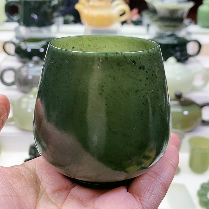 未镶嵌和田玉挂件茶杯200m l