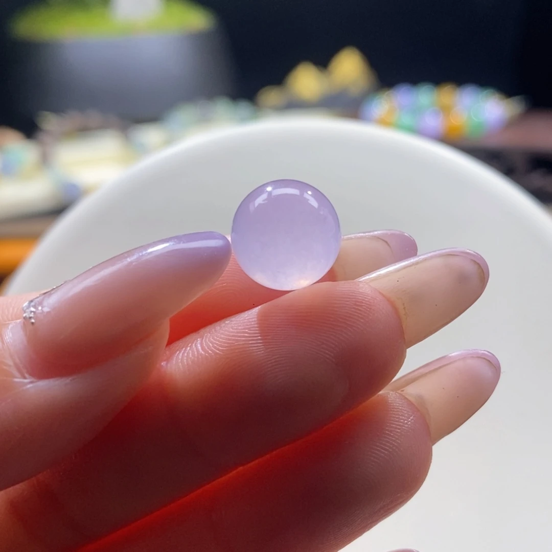 翡翠未镶嵌颈饰翡翠冰粉珠11.3mm