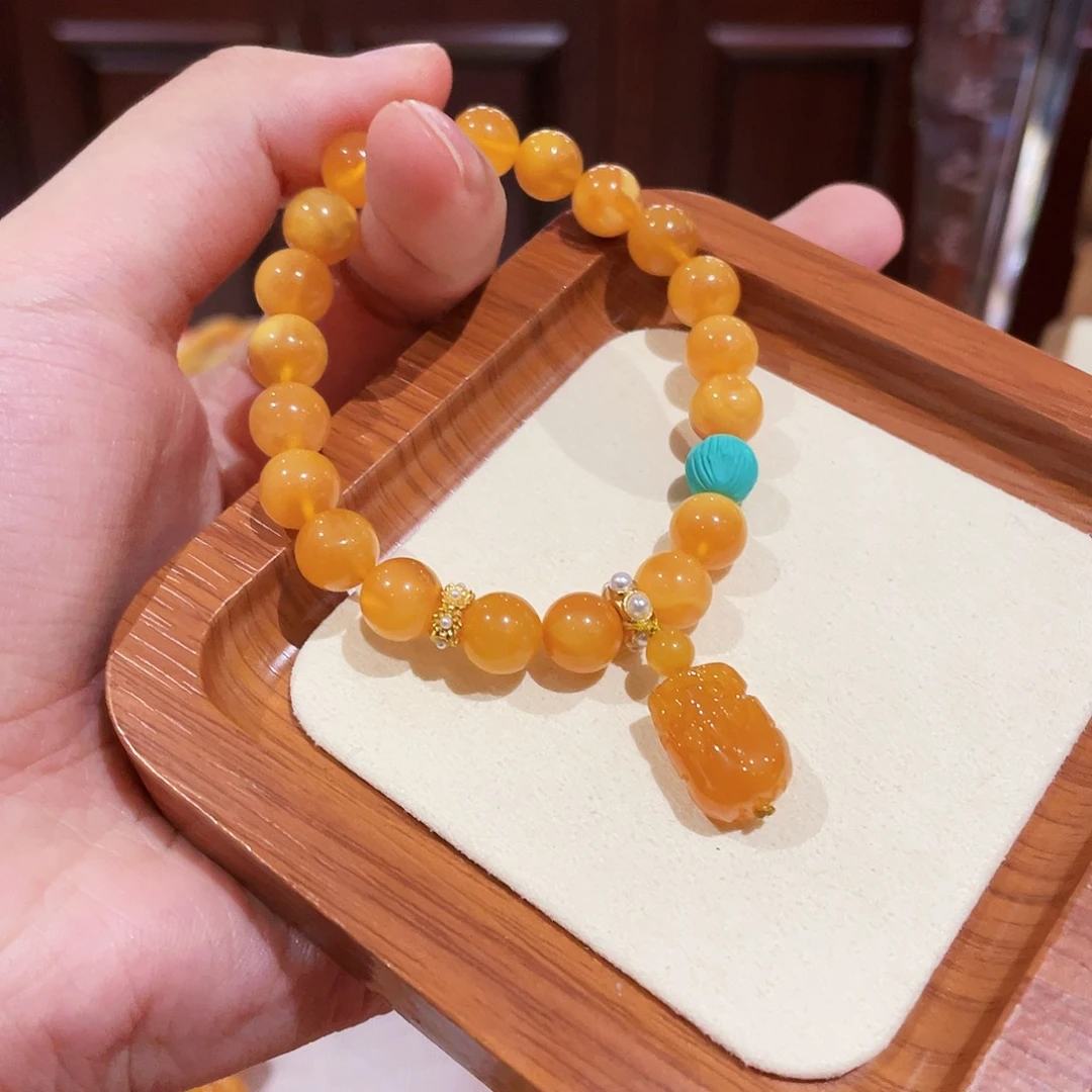 手链蜜蜡未镶嵌手串