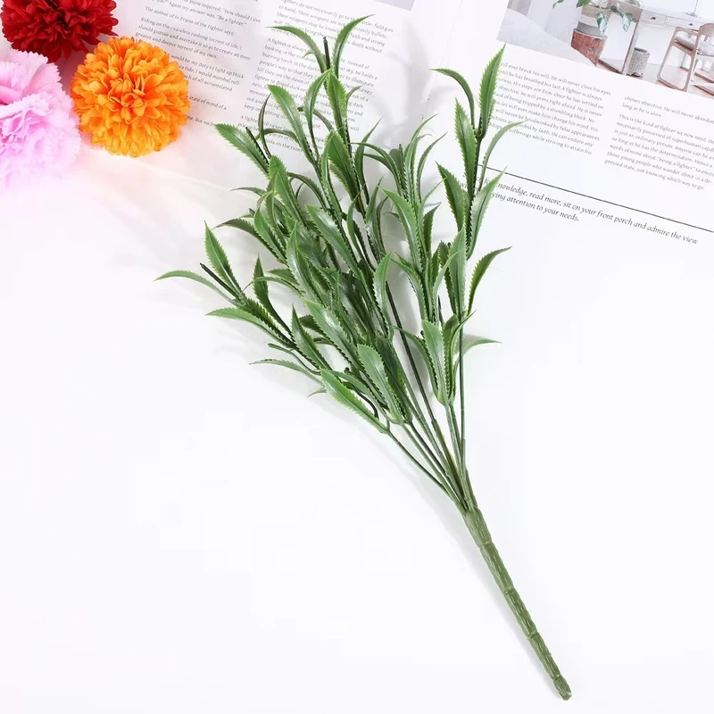 仿真花花杆塑料花枝配件康乃馨花束仿真花枝