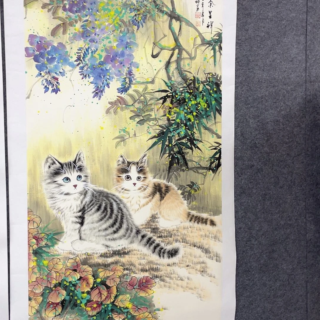 国画作品小姐姐放漏…