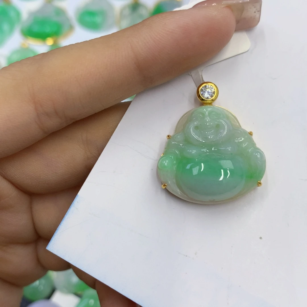 翡翠银S925镶嵌颈饰翡翠