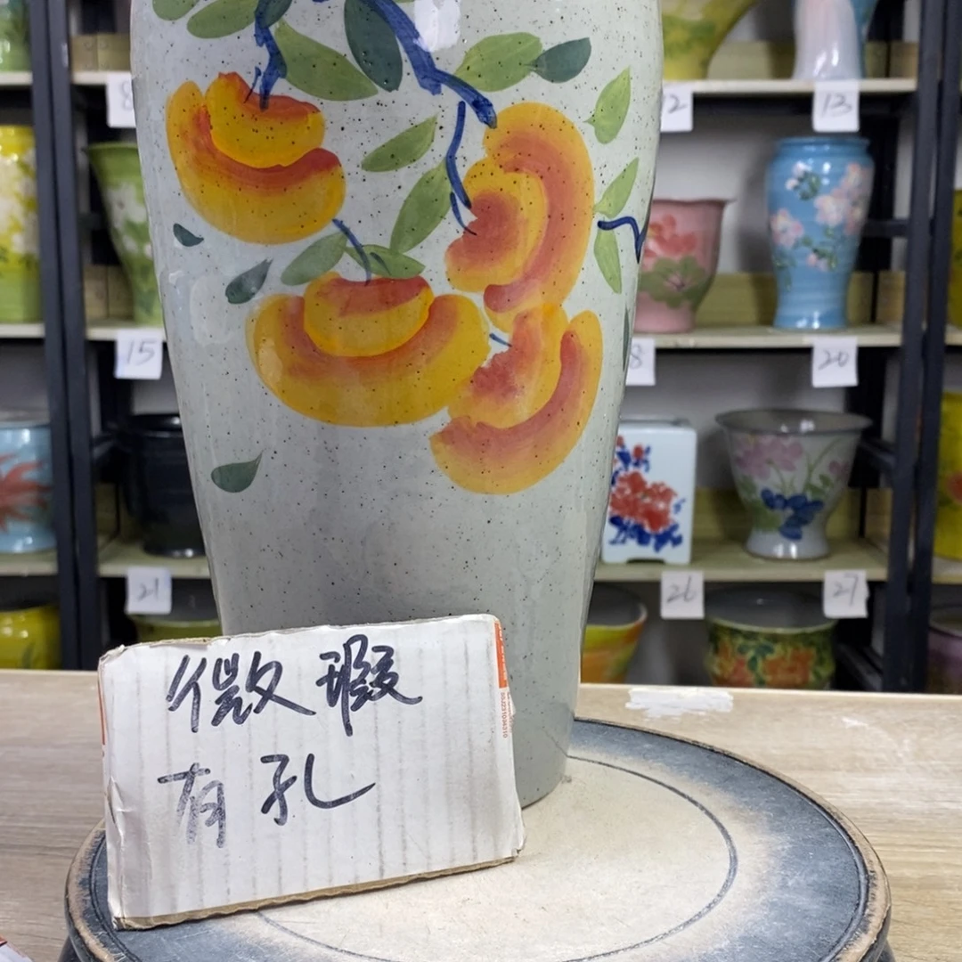 景德镇手工手绘陶瓷花盆