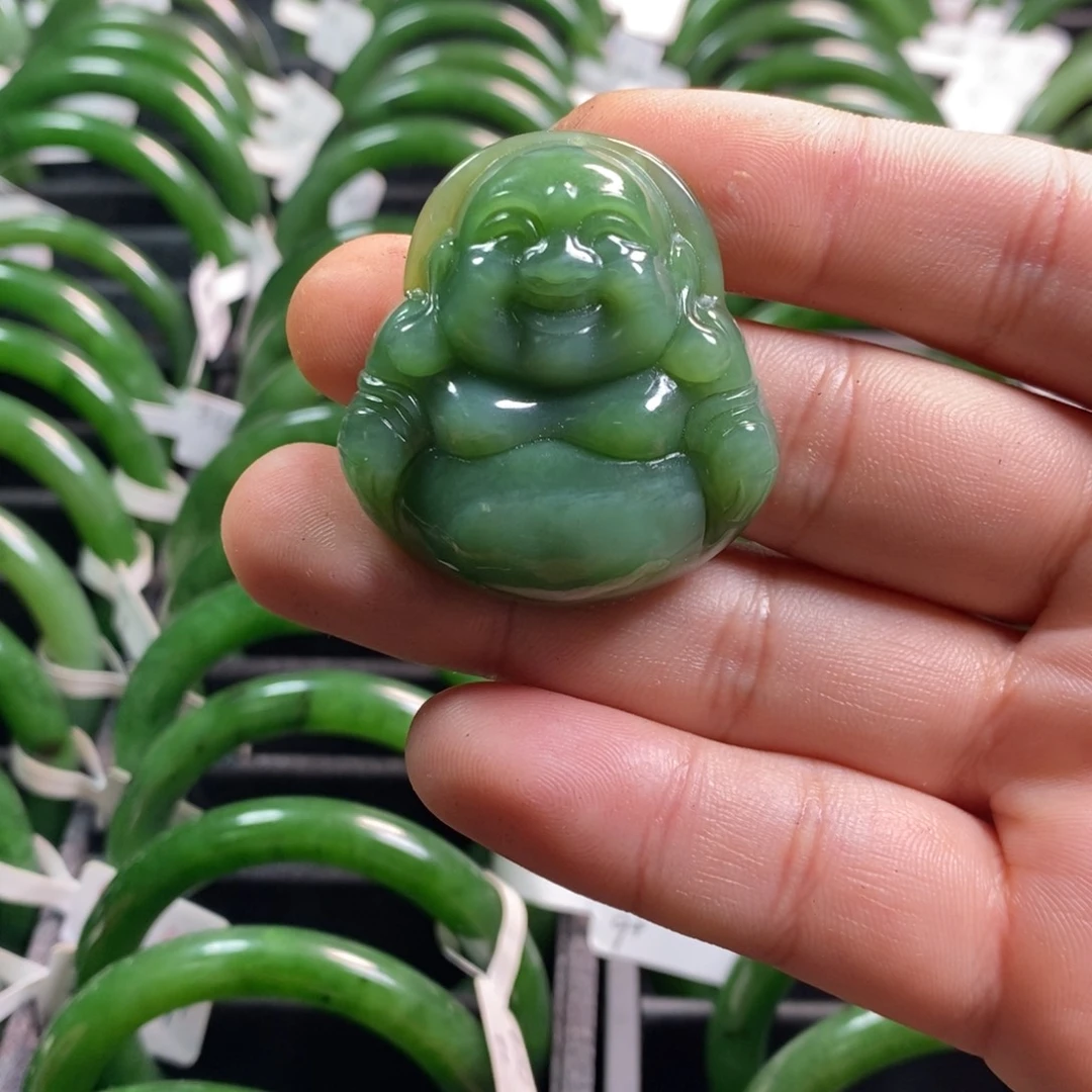 *****和田玉（碧玉）未镶嵌颈饰