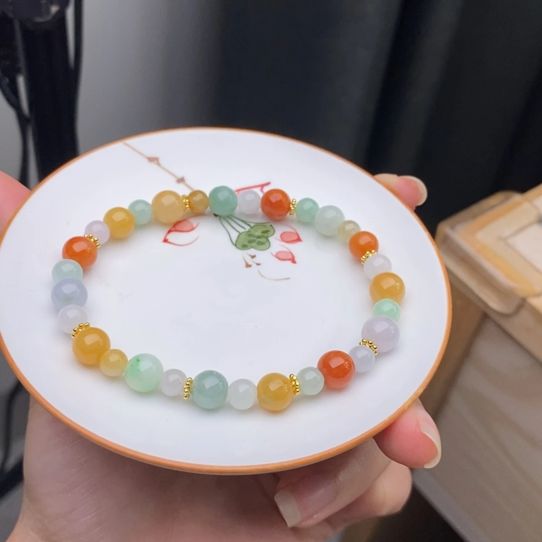 未镶嵌手链翡翠翡翠y2113 卡5.3-7.6