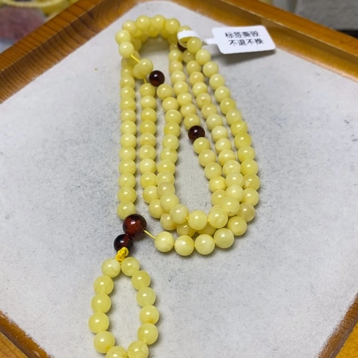 未镶嵌蜜蜡裸石串