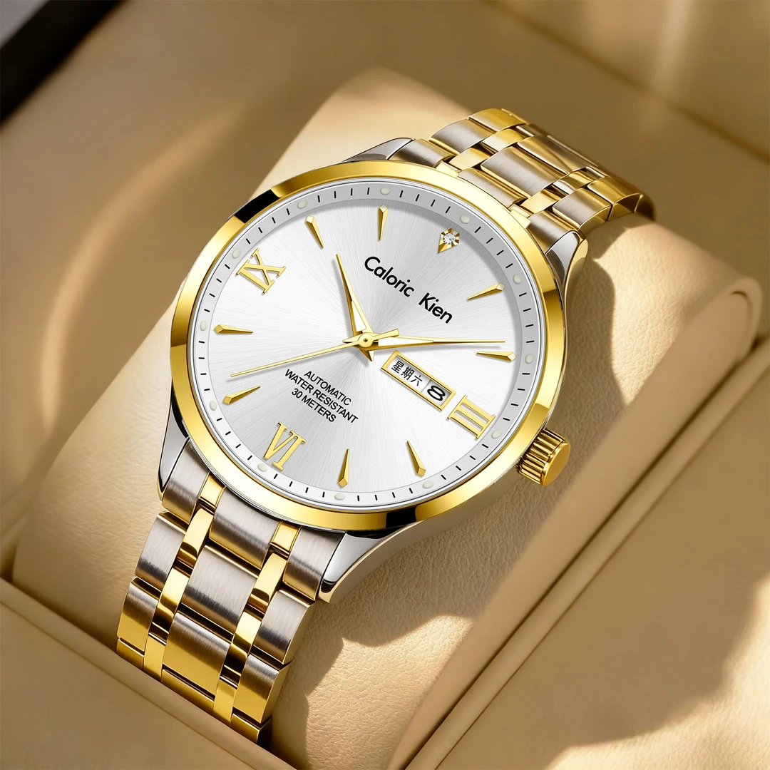 【名匠系列】瑞士名表认证简约高端大气防水商务男士全自动机芯L